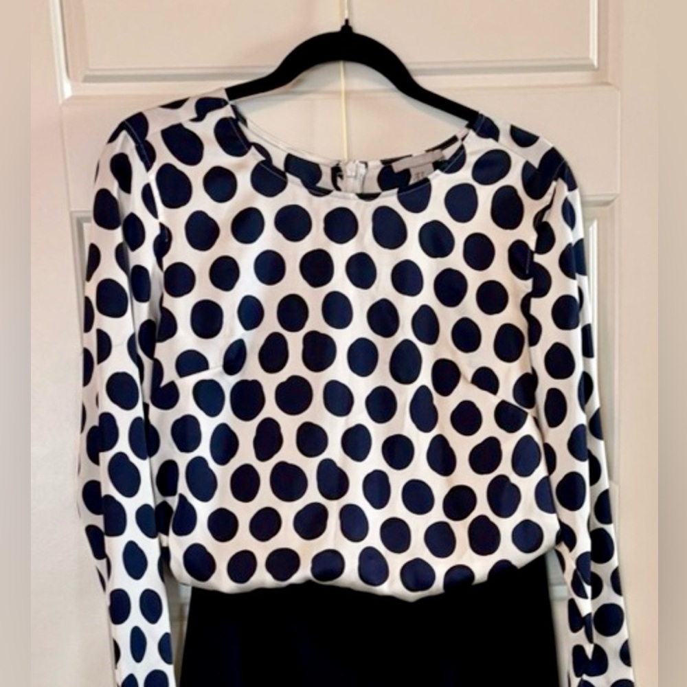 Polka Dot Long Sleeve Top